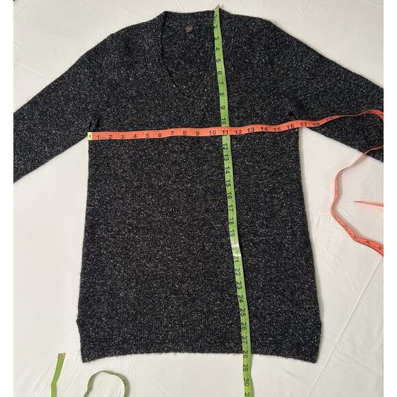 Margaret O'Leary Merino Wool Alpaca Silk Blend Speckled Grey Sweater Size Small - Picture 3 of 8